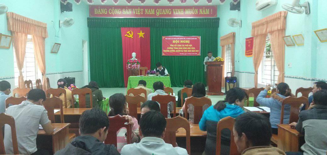 Sơn Màu: Mặt trận và các hội đoàn thể xã tổ chức Hội nghị tổng kết...