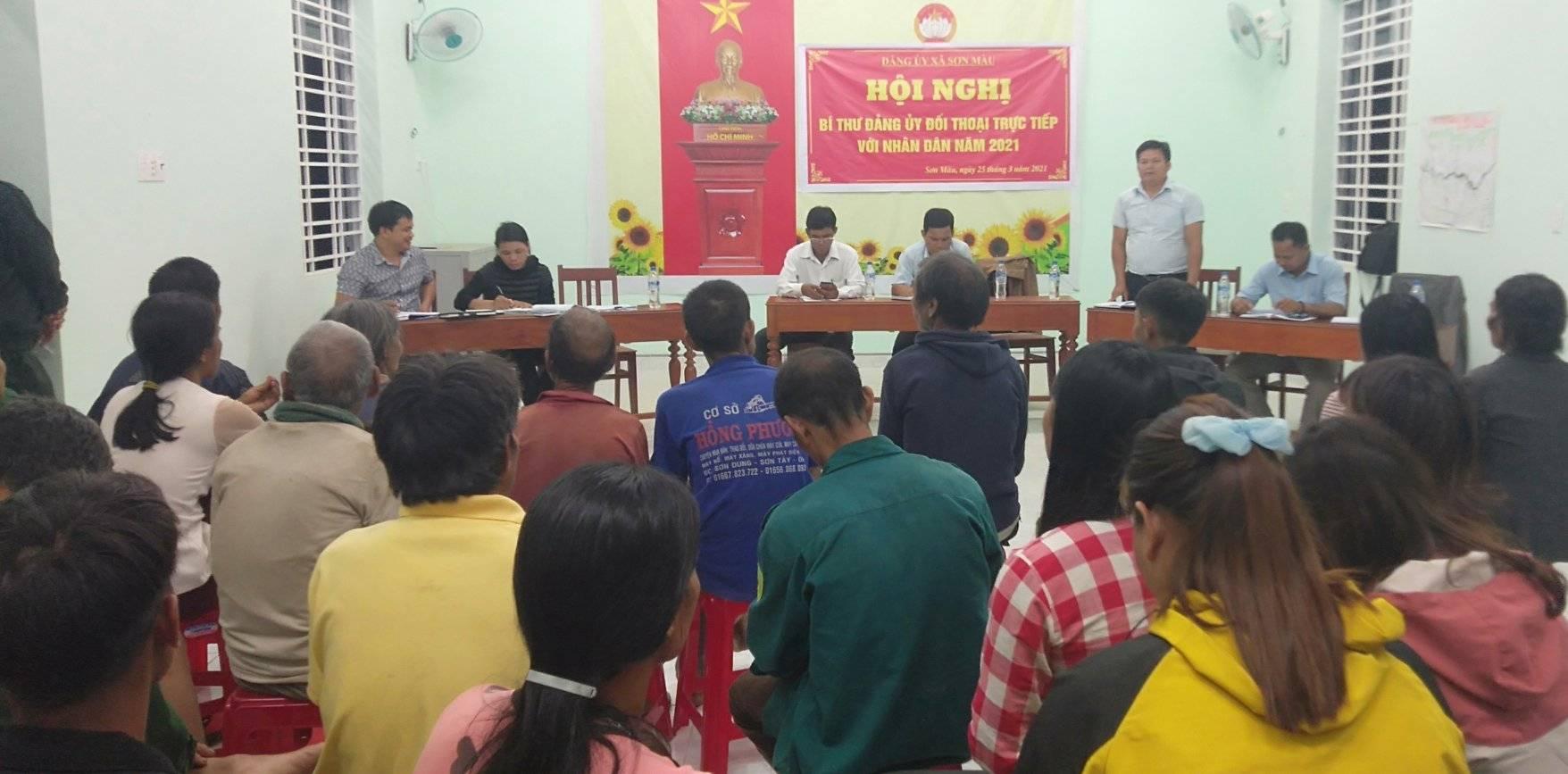 Sơn Màu: Bí thư Đảng ủy đối thoại trực tiếp với Nhân dân