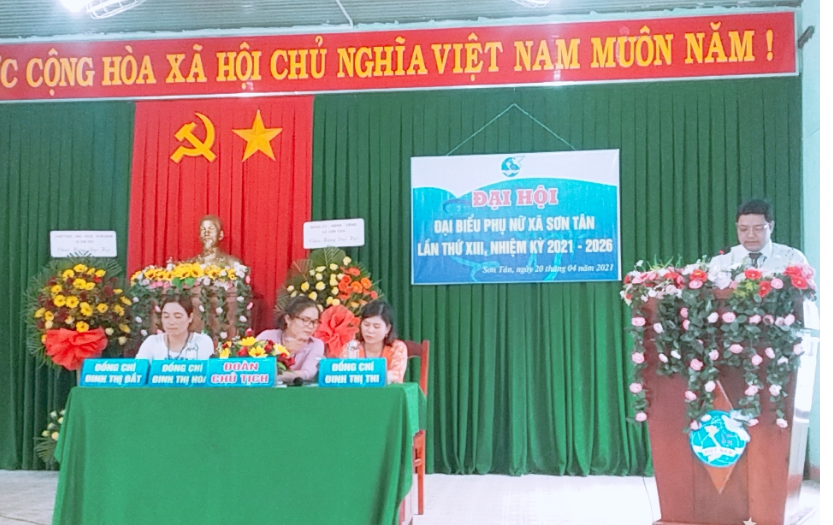 Hội Liên hiệp Phụ nữ xã Sơn Tân tổ chức Đại hội đại biểu lần thứ...