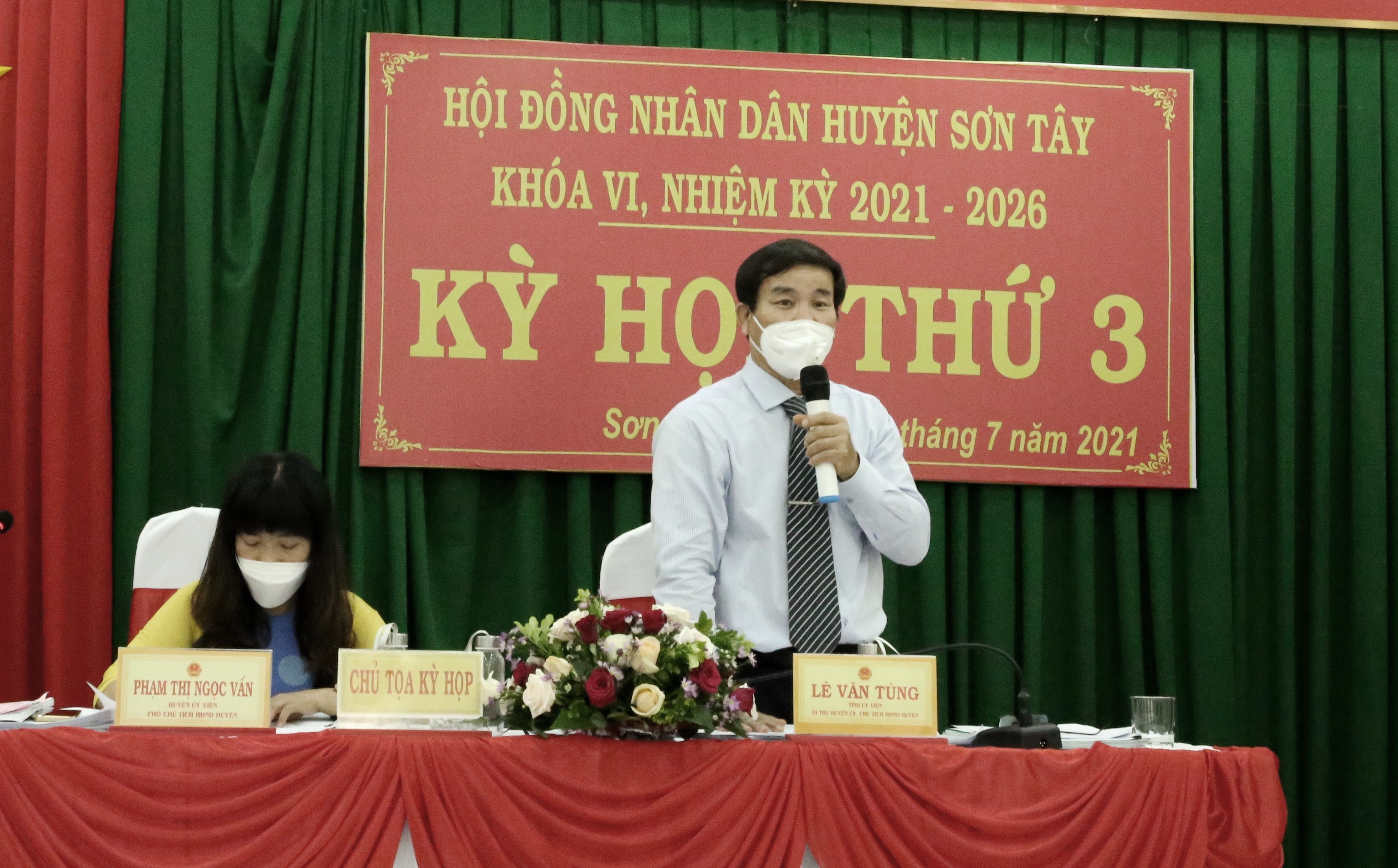Kỳ họp thứ 3 HĐND huyện Sơn Tây khóa VI, nhiệm kỳ 2021-2026