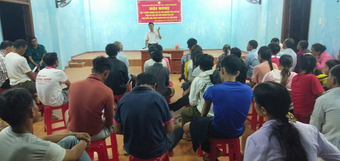 Sơn Màu: Tổ chức Hội nghị tiếp xúc cử tri với đại biểu HĐND các cấp