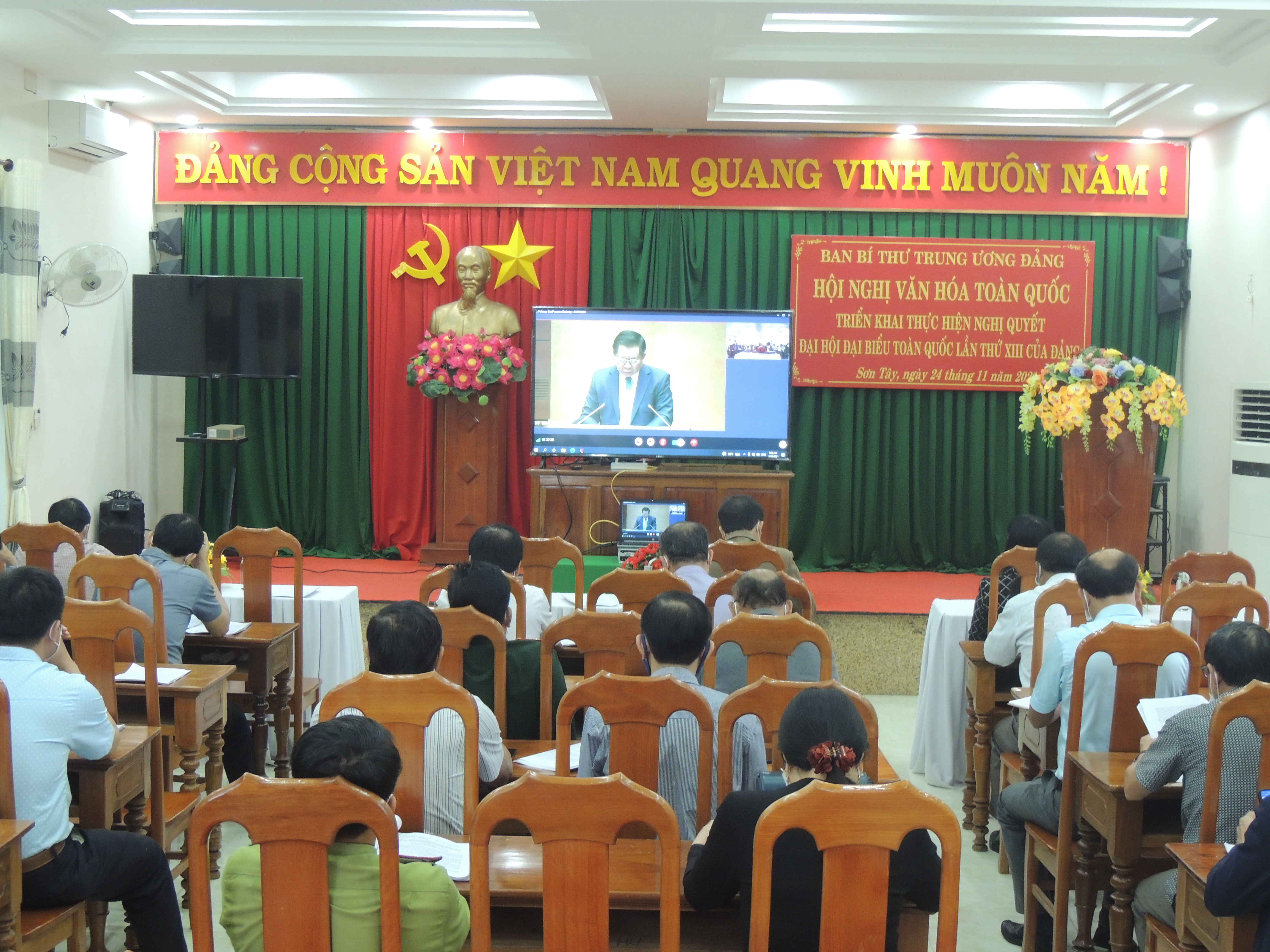 Sơn Tây tham dự Khai mạc Hội nghị Văn hóa toàn quốc trực tuyến