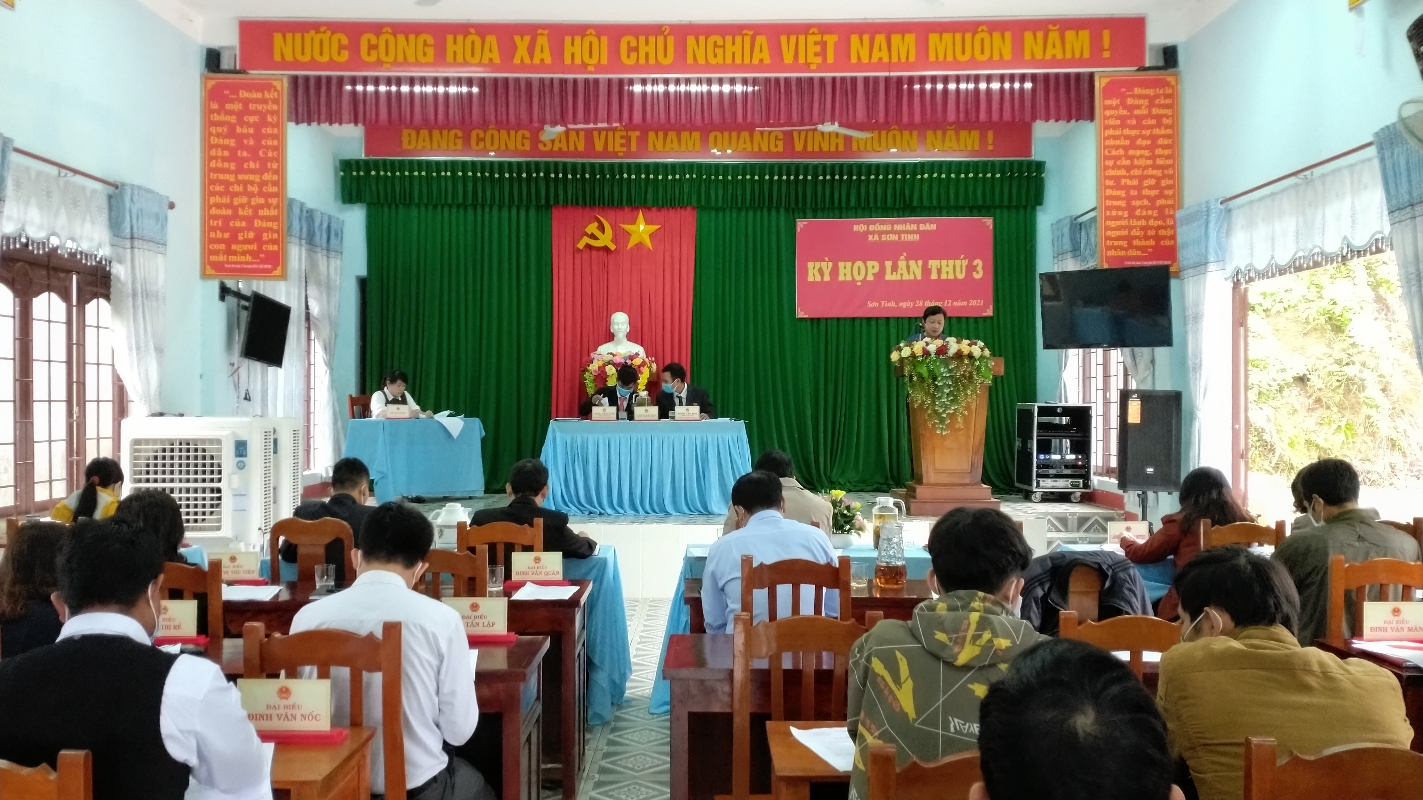 HĐND xã Sơn Tinh: Kỳ họp lần thứ 3, nhiệm kỳ 2021-2026