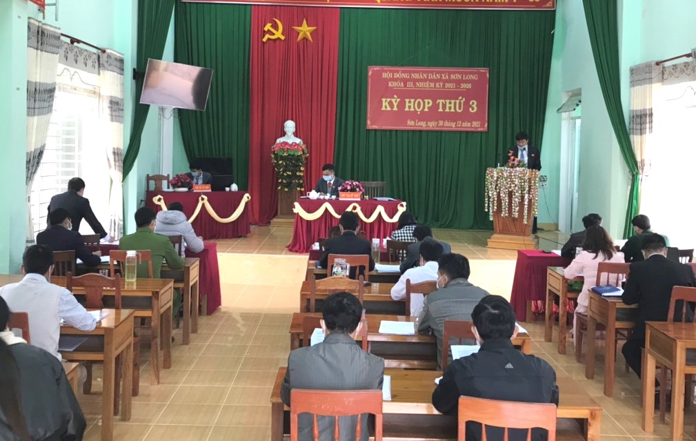 HĐND xã Sơn Long tổ chức kỳ họp thứ III nhiệm kỳ 2021-2026