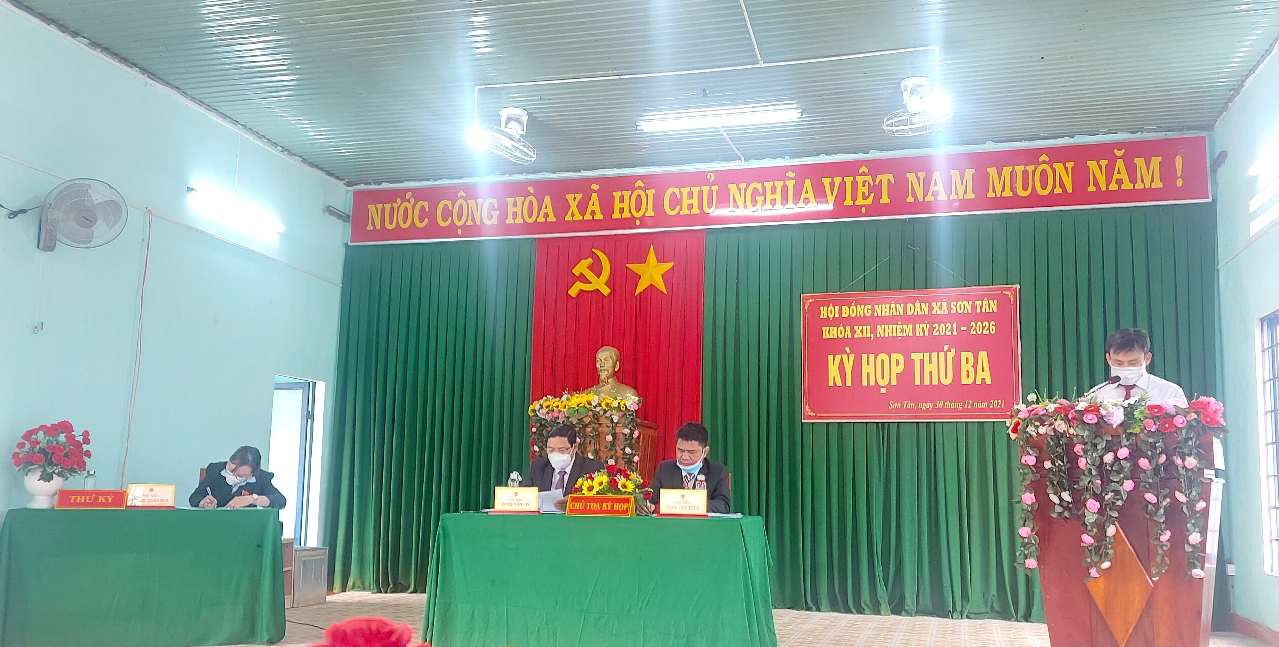 HĐND xã Sơn Tân tổ chức kỳ họp thường kỳ cuối năm 2021