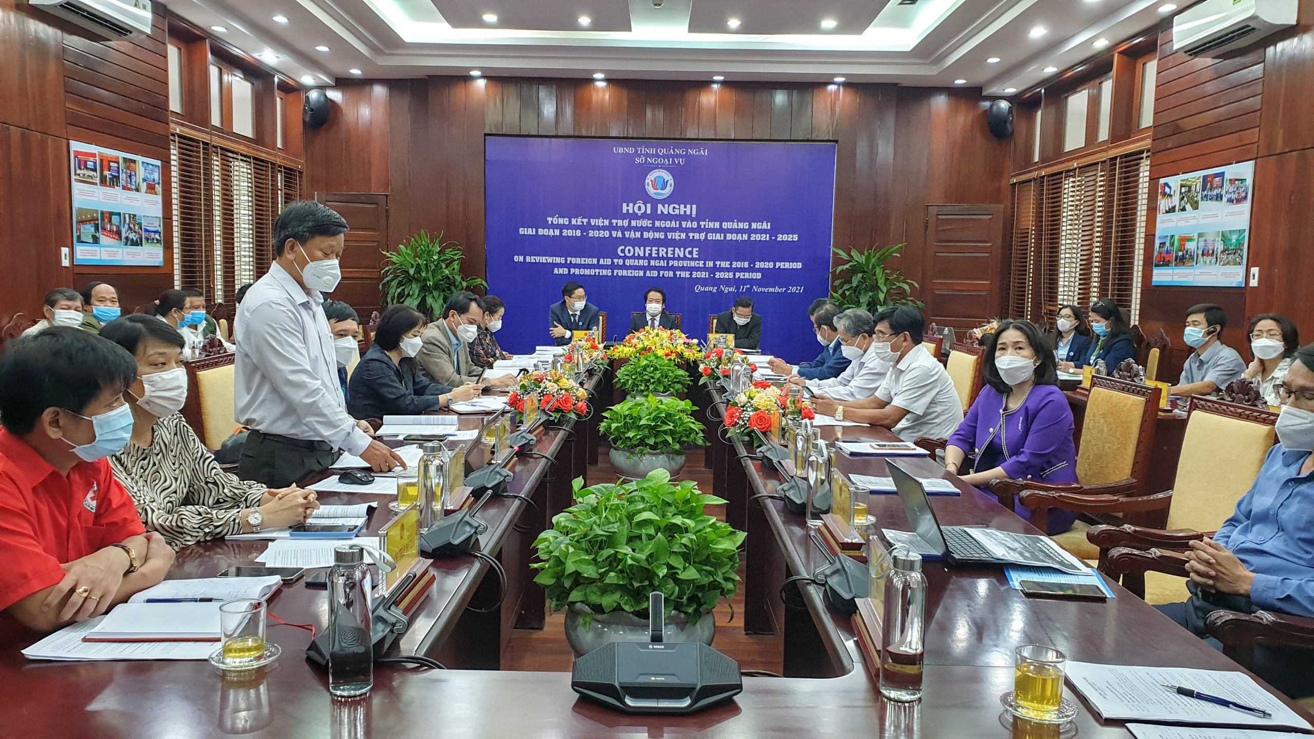 Hội nghị tổng kết viện trợ nước ngoài vào tỉnh Quảng Ngãi, giai...
