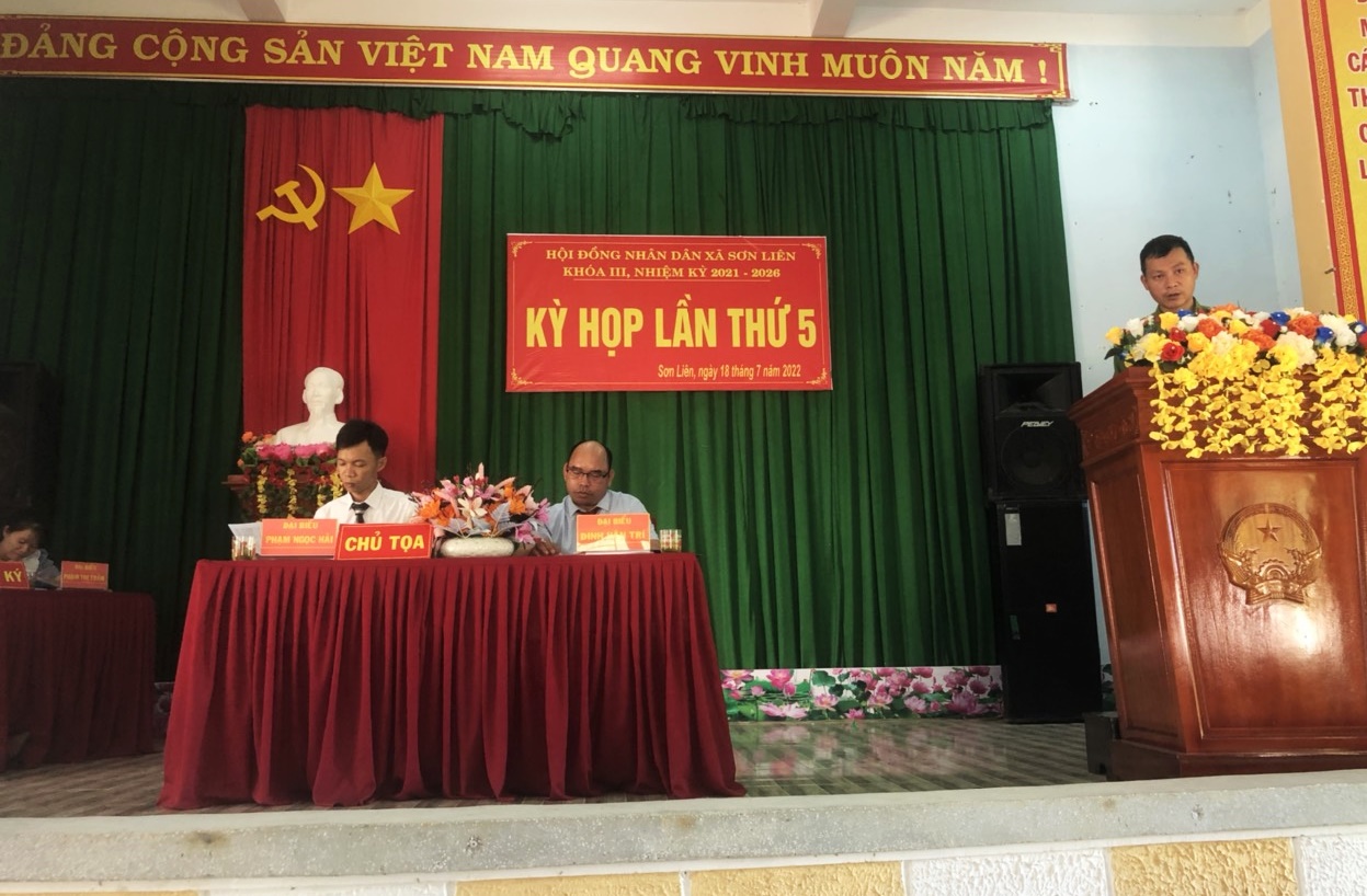 HĐND xã Sơn Liên tổ chức kỳ họp thường kỳ giữa năm 2022