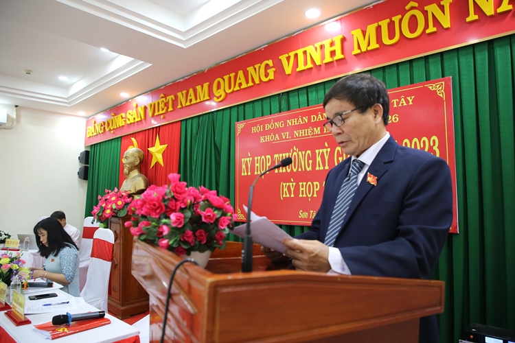 HĐND huyện Sơn Tây khai mạc kỳ họp thường lệ giữa năm 2023