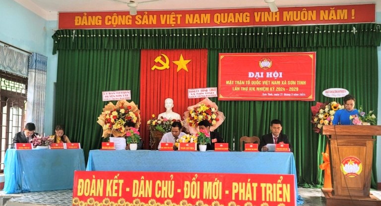 Sơn Tinh: Đại hội MTTQ Việt Nam lần thứ XIV, nhiệm kỳ 2024-2029