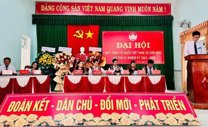 Sơn Màu: Đại hội đại biểu MTTQ Việt Nam xã lần thứ IV, nhiệm kỳ...