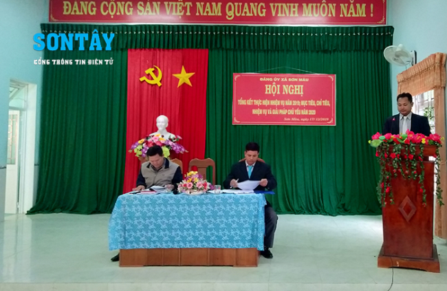 Ban Chấp hành Đảng bộ xã Sơn Màu tổ chức Hội nghị tổng kết công tác...