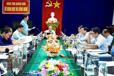 Phó Chủ tịch Thường trực UBND tỉnh Trần Hoàng Tuấn làm việc với Sở Khoa học và Công nghệ