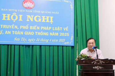 Hội nghị tuyên truyền, phổ biến pháp luật về trật tự, an toàn giao thông năm 2025
